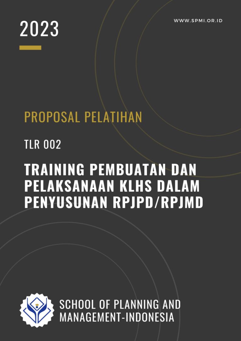 TLR 002 Training Pembuatan dan Pelaksanaan KLHS dalam Penyusunan RPJPD ...